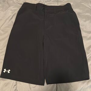 Black under armour shorts size 20 kids